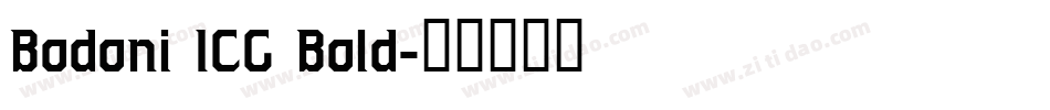 Bodoni ICG Bold字体转换